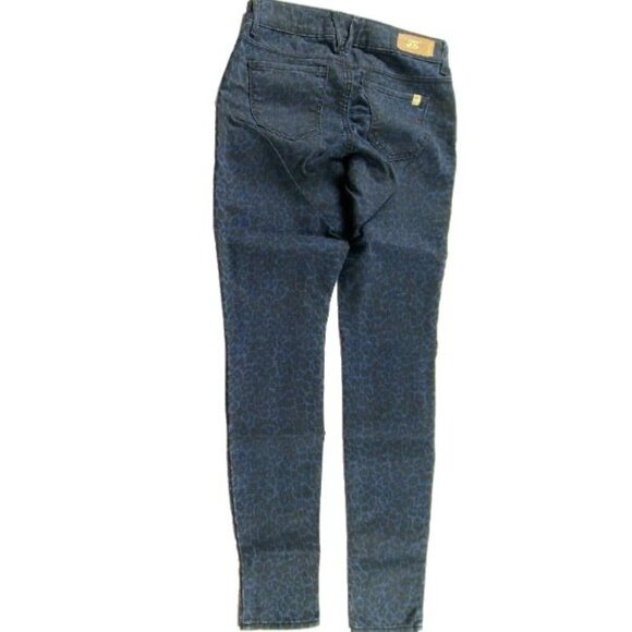 Divine Rights of Denim Jeans Womens Size 27 Skinny Low Rise Leopard Print Pants - Picture 3 of 7